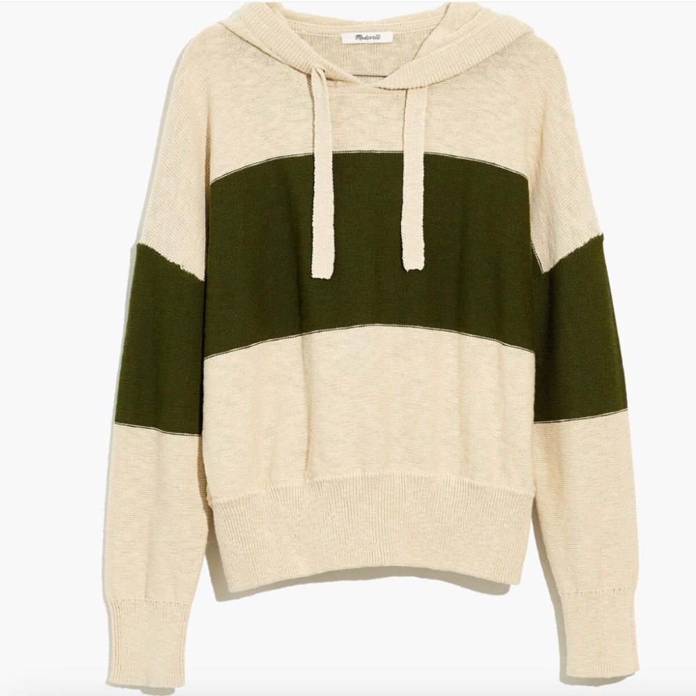 Madewell-Clairview Hoodie Sweater in Colorblock